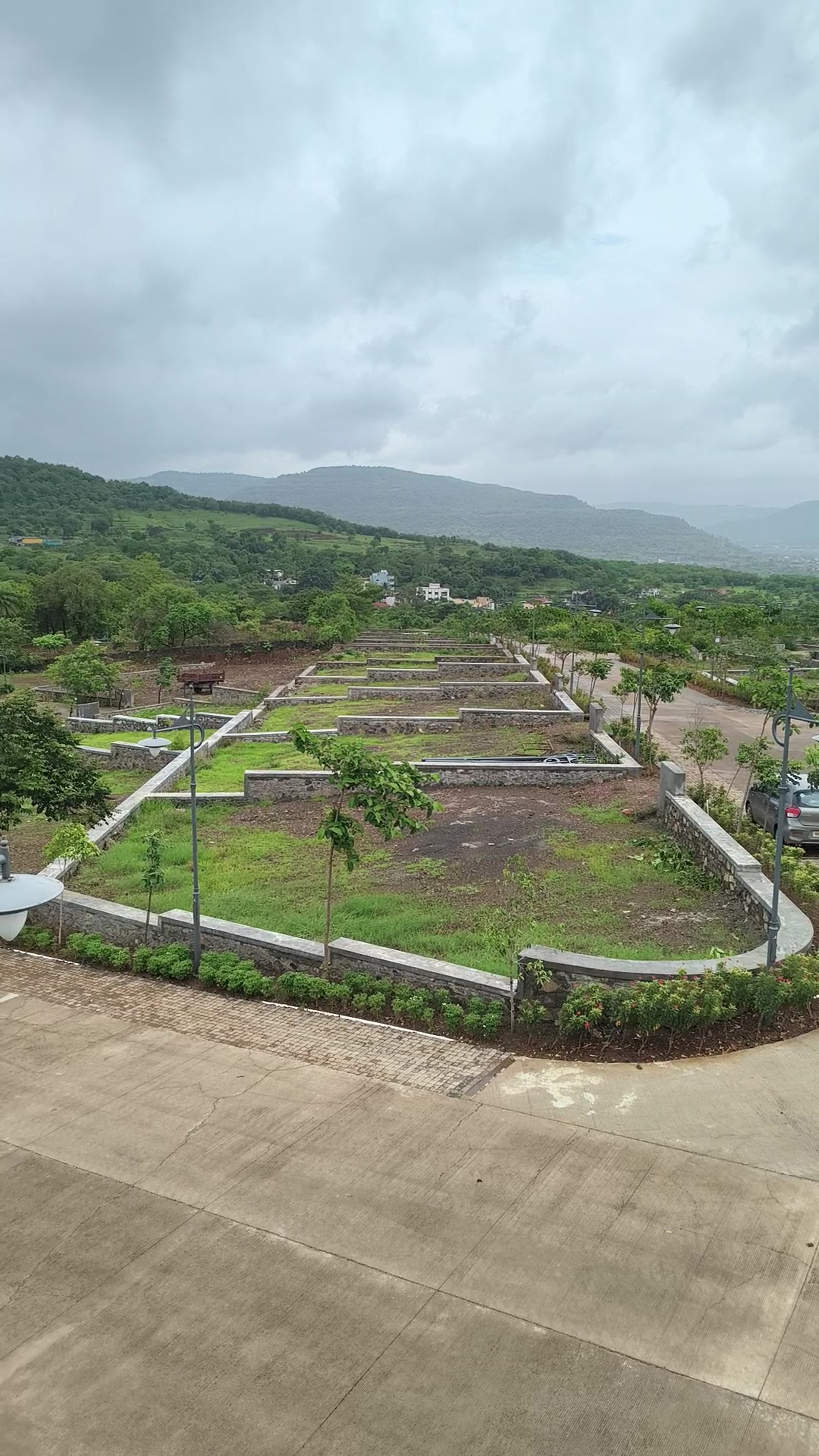 Terraced green township
